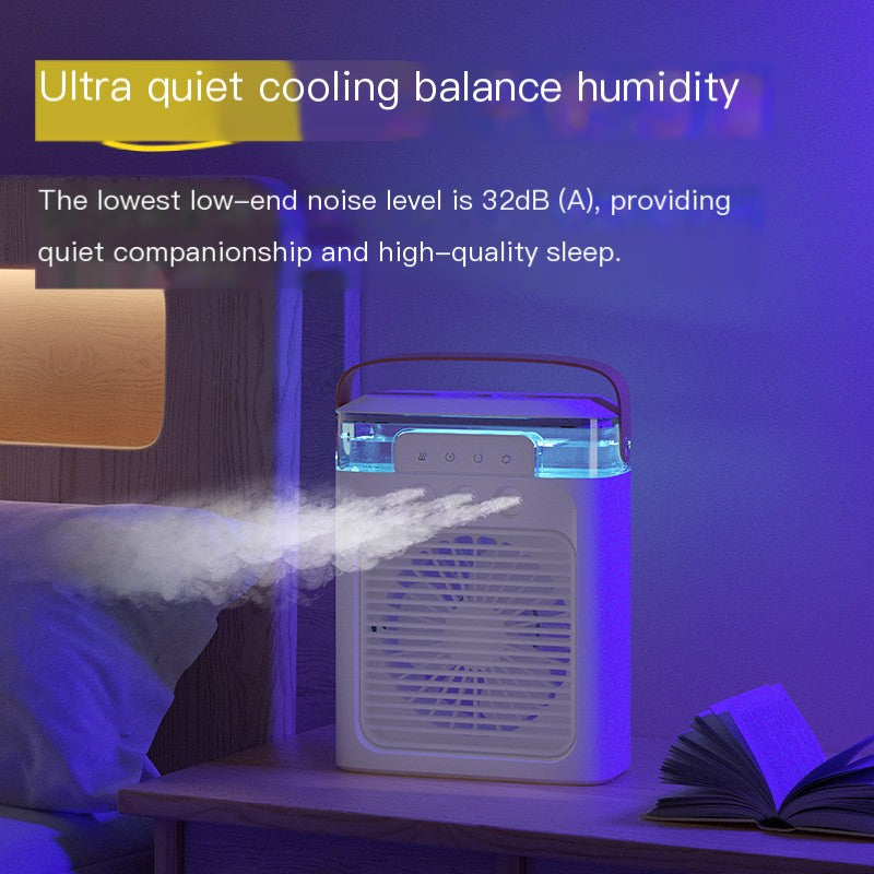 Przenośny Klimatyzer Wodny 4w1 z Efektem Chłodzącej Mgiełki
